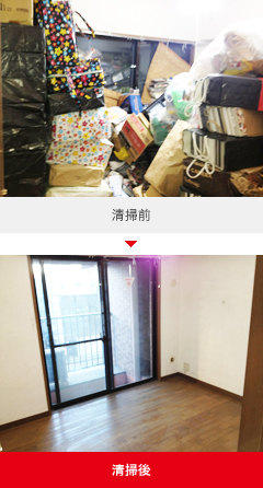 清掃前・清掃後